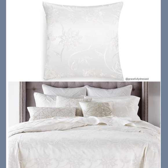 NEW $150 Hotel Collection Classic Jacobean Embroidered‎ European Sham Case - Picture 1 of 12